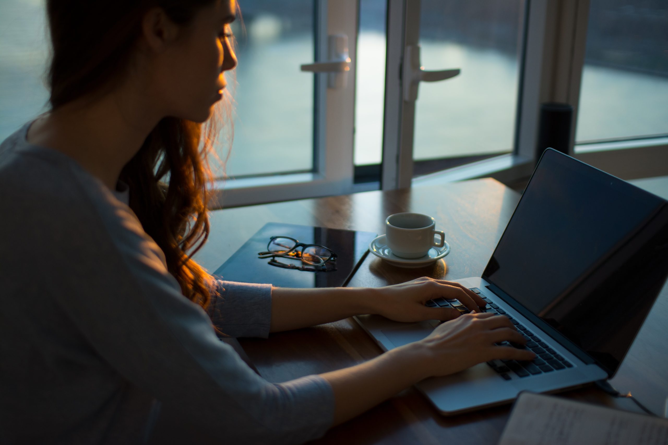 Woman working at desk